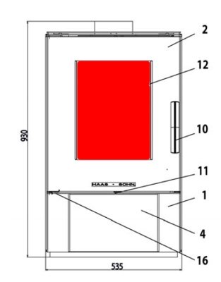 Haas+Sohn Dalen 304.15 Sichtscheibe Schauglas