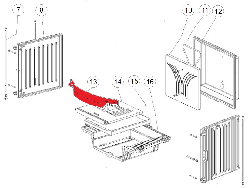 La Nordica Focolare 70 Tondo ferma legna B