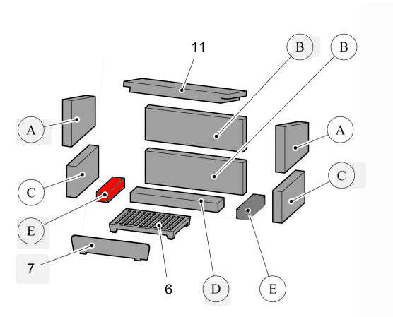 Haas+Sohn Java II 204.14 Bodenstein links Vermiculitestein