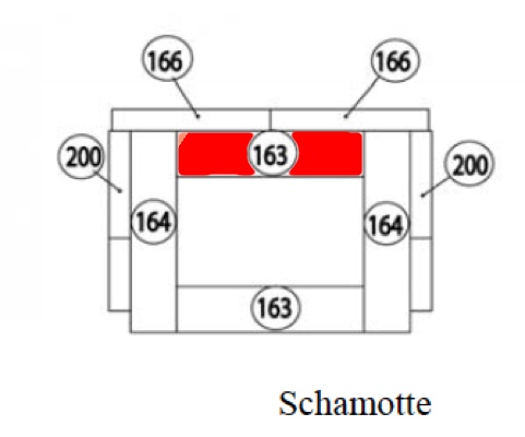 Haas+Sohn Dalen 304.15 Bodenstein hinten Feuerraumstein