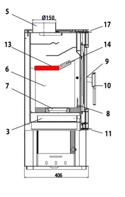 Haas+Sohn Dalen 304.15 Zugumlenkung hinten Prallplatte