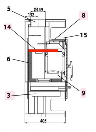 Haas+Sohn Odense 266.17 Déflecteur pierre déflecteur