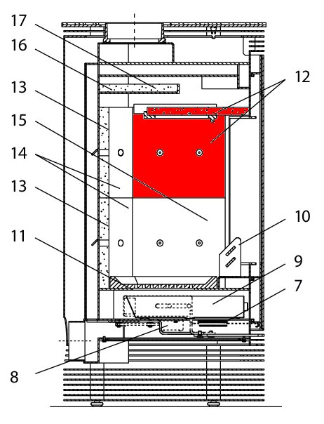 Wodtke KK 55 pietra laterale anteriore in alto set