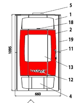 Haas-Sohn Bergamo 267.17 sportello focolare