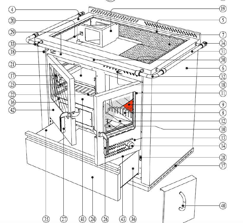 Wamsler K134F/A Ascherost