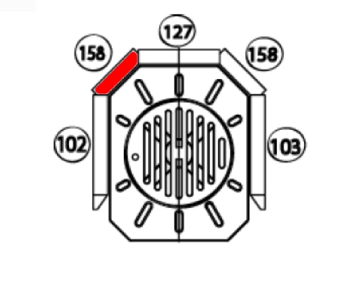 Haas+Sohn Falun 205.15 Seitenstein links hinten Feuerraumstein