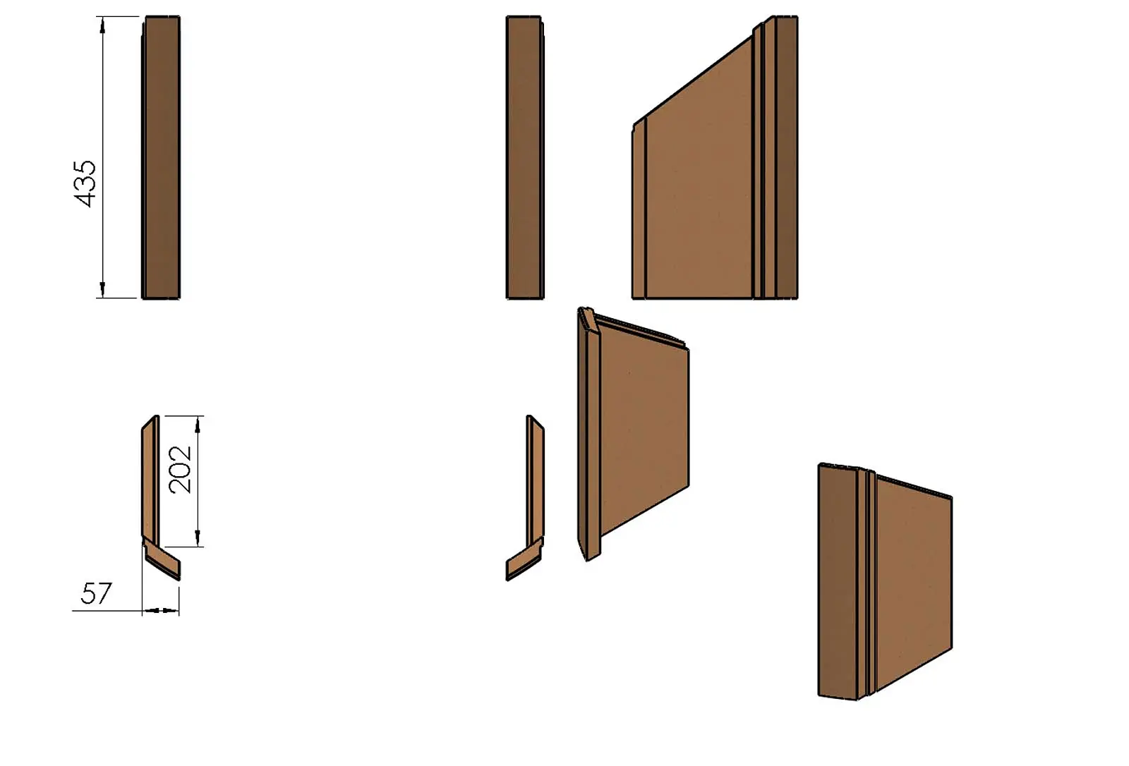 Termatech TT22 pietra laterale set B