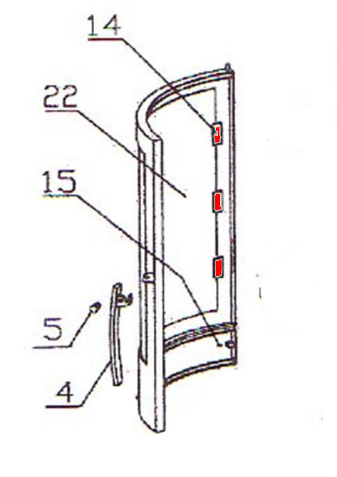 Oranier Polar 4 supporto per vetro set