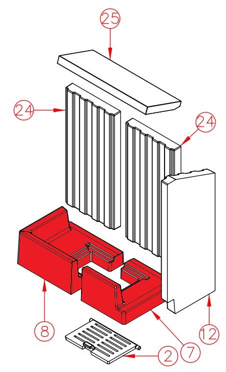 Spartherm Varia 2L-50h pietra per fondo set