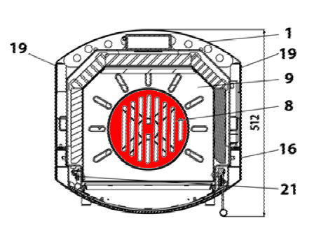 Haas+Sohn RHO 233.17 grille en fonte