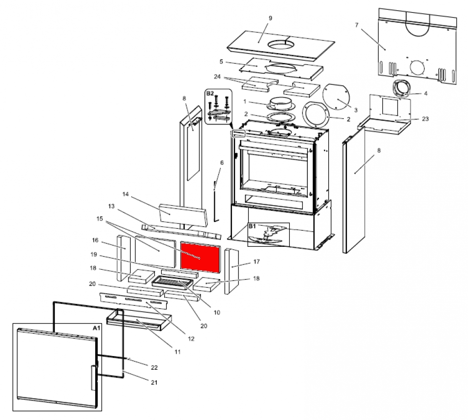 Haas-Sohn Calma easy 347.15 pietra posteriore a destra