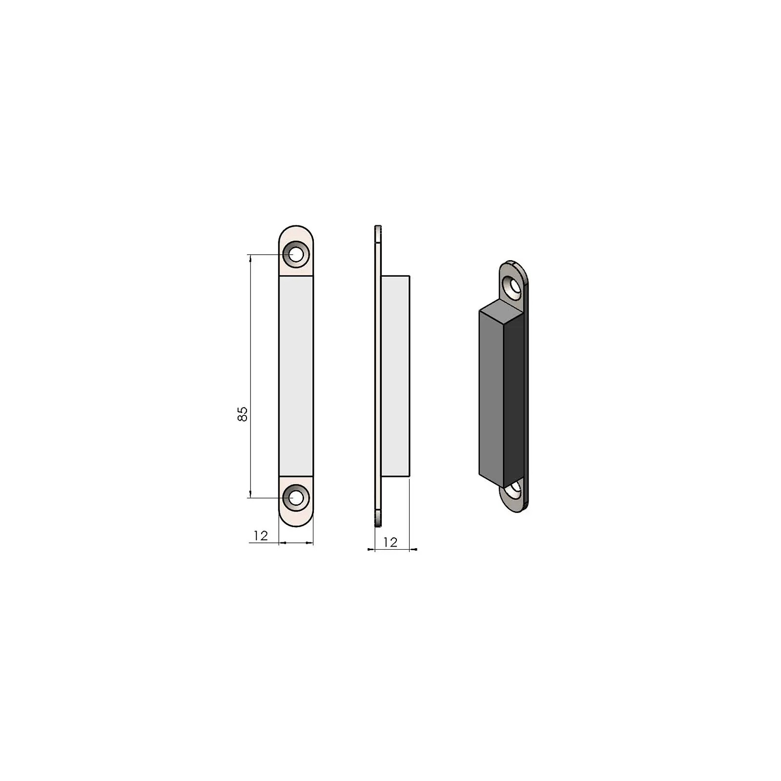 Termatech TT44 chiusura magnetica sportello focolare