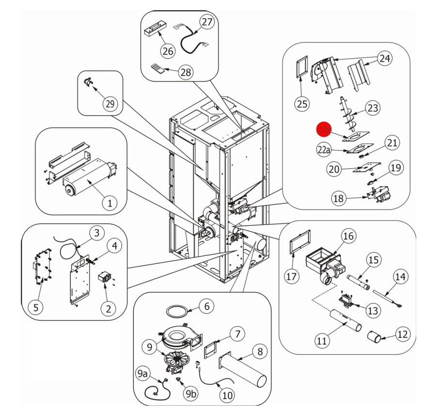 MCZ EGO-Air 1.0 supporto condotto