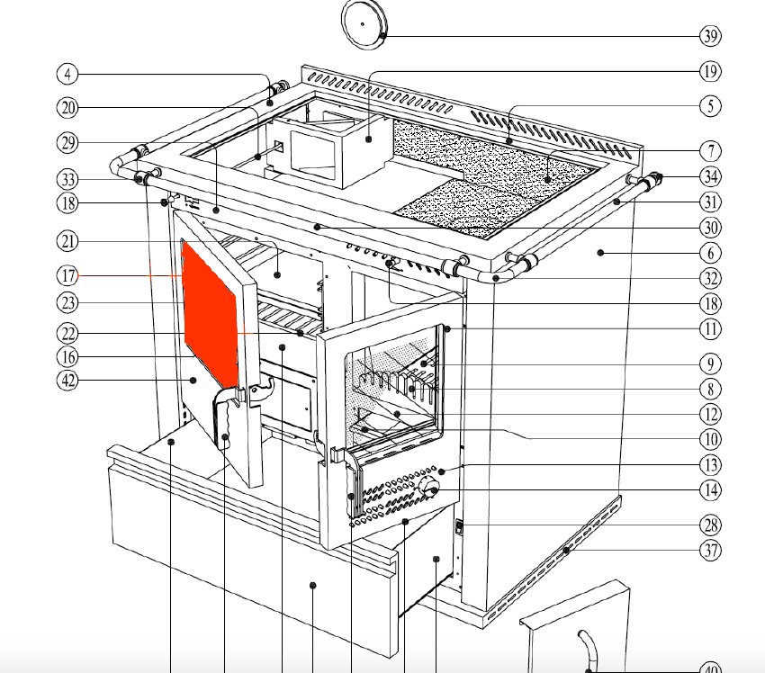 Wamsler K134F/A verre tube de torréfaction