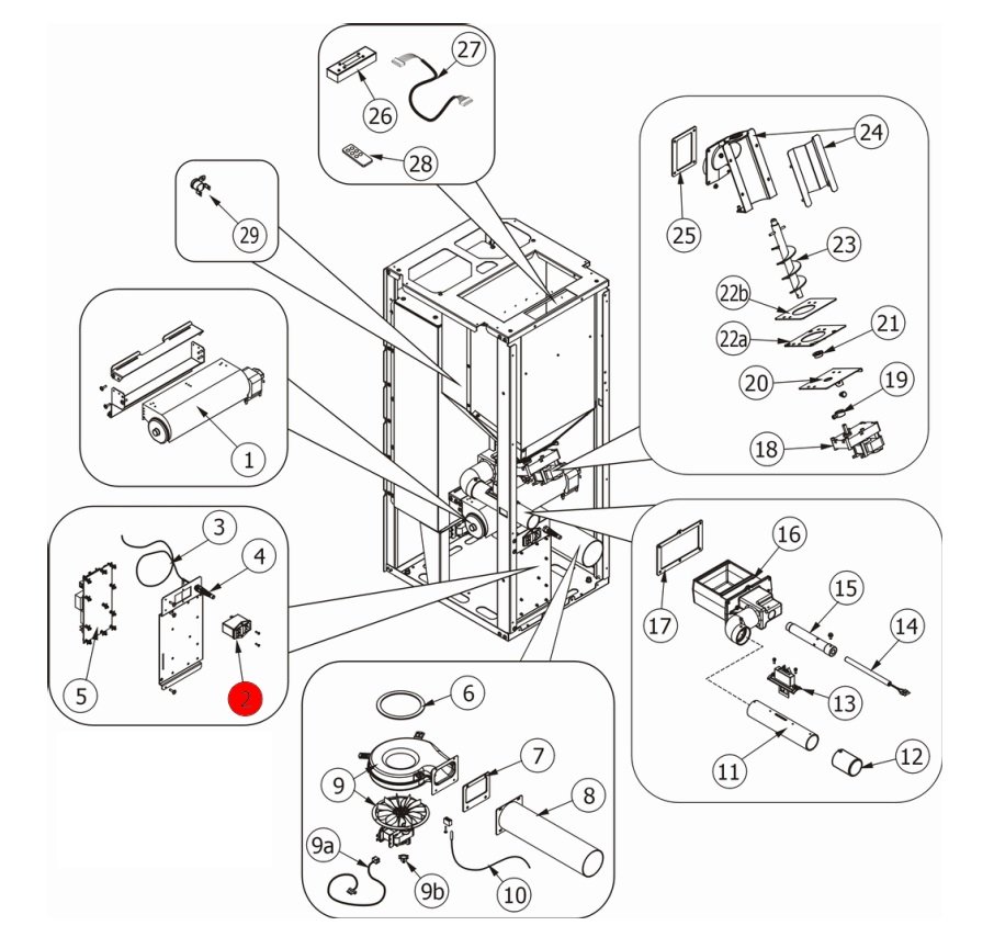 MCZ EGO-Air 1.0 tasto di accensione