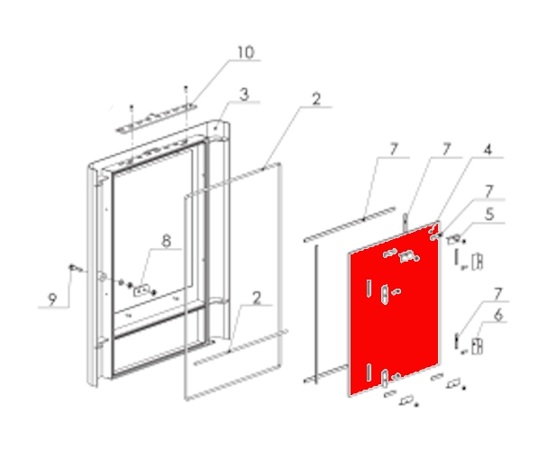 Fireplace Gravio Sichtscheibe Schauglas