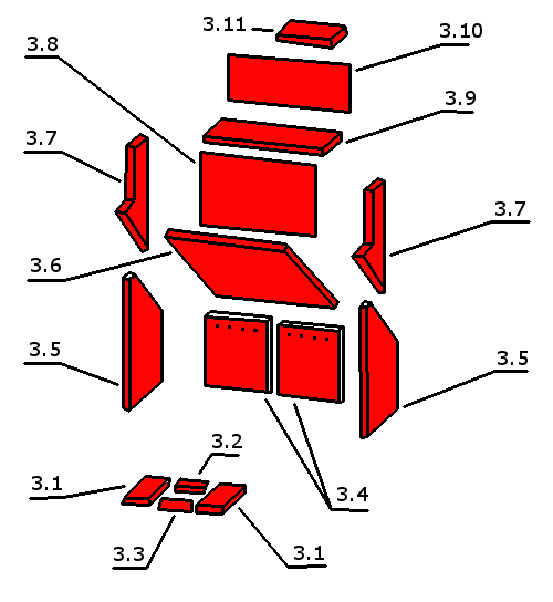 Oranier Stockholm 6 Feuerraumauskleidung D Brennraumsteine