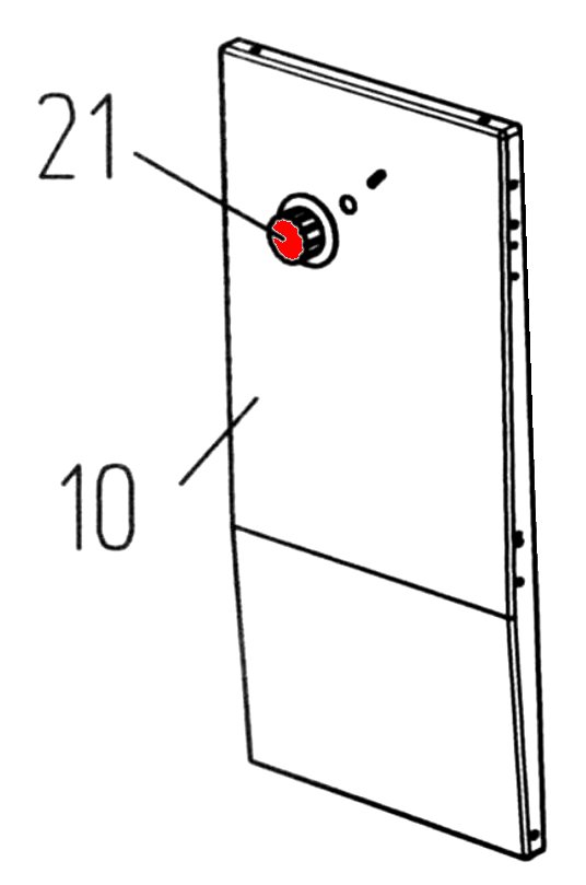 Wamsler KS 109-6 A/A bouton rotatif