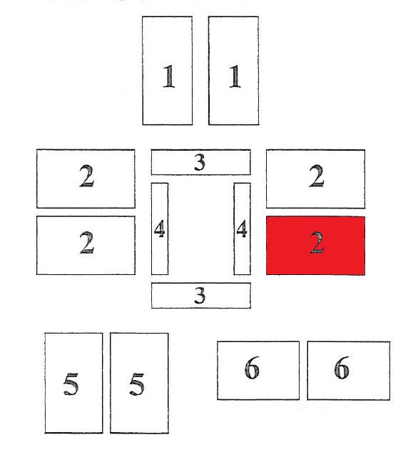 Caminos Rhombus Seitenstein rechts vorne Vermiculitestein