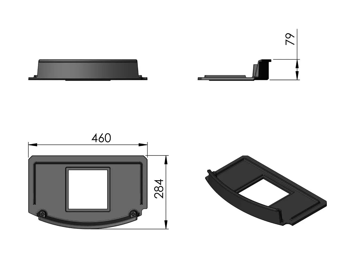 Termatech TT80 fondo per focolare