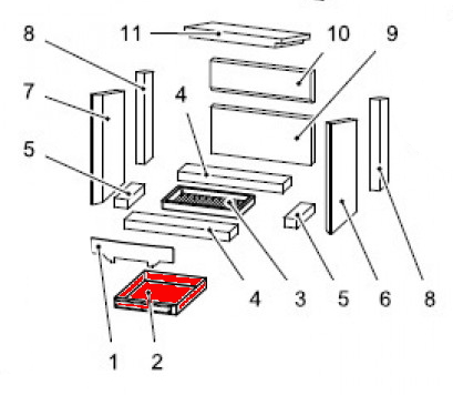 Haas-Sohn Herborn 295.15 cassetto raccogli cenere