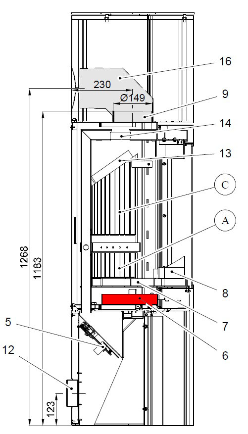 Haas+Sohn Kalius 286.12 bac à cendres