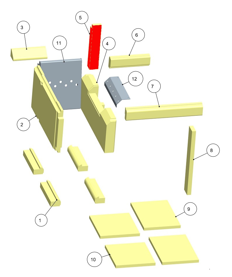 Haas-Sohn HSDH 75.5 pietra posteriore a destra in basso