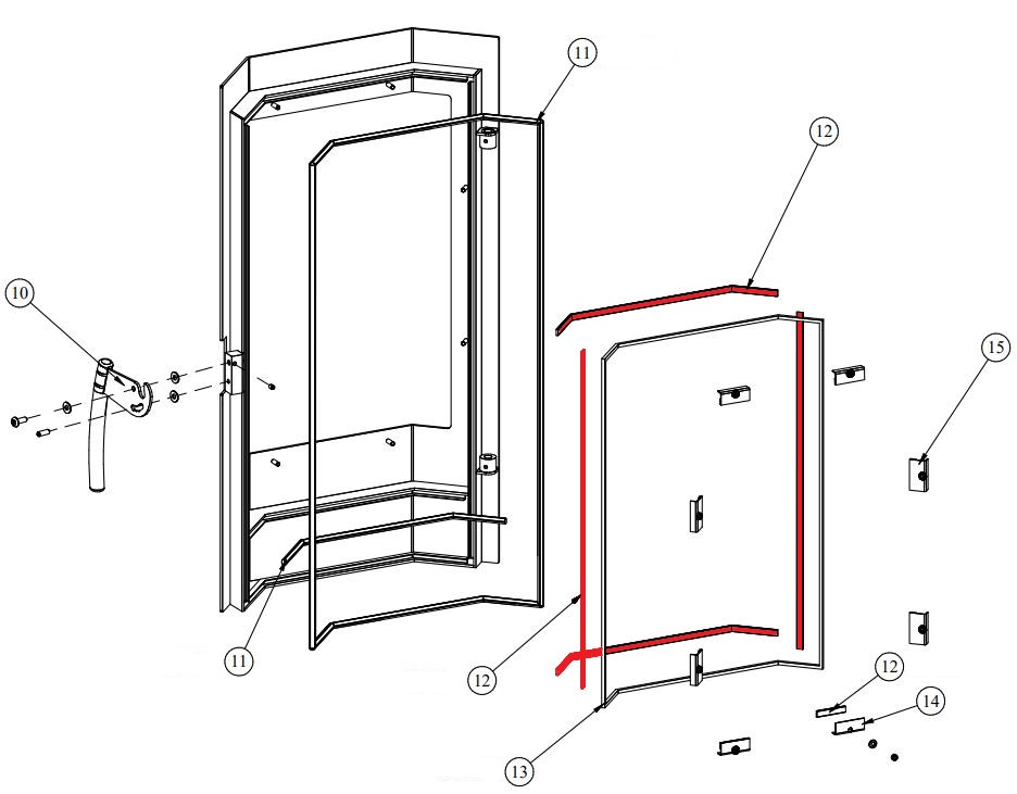 Fireplace Karthago Novo Scheibendichtung DIchtschnur