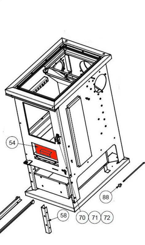 Wamsler W1-40 Aschekasten Aschebox