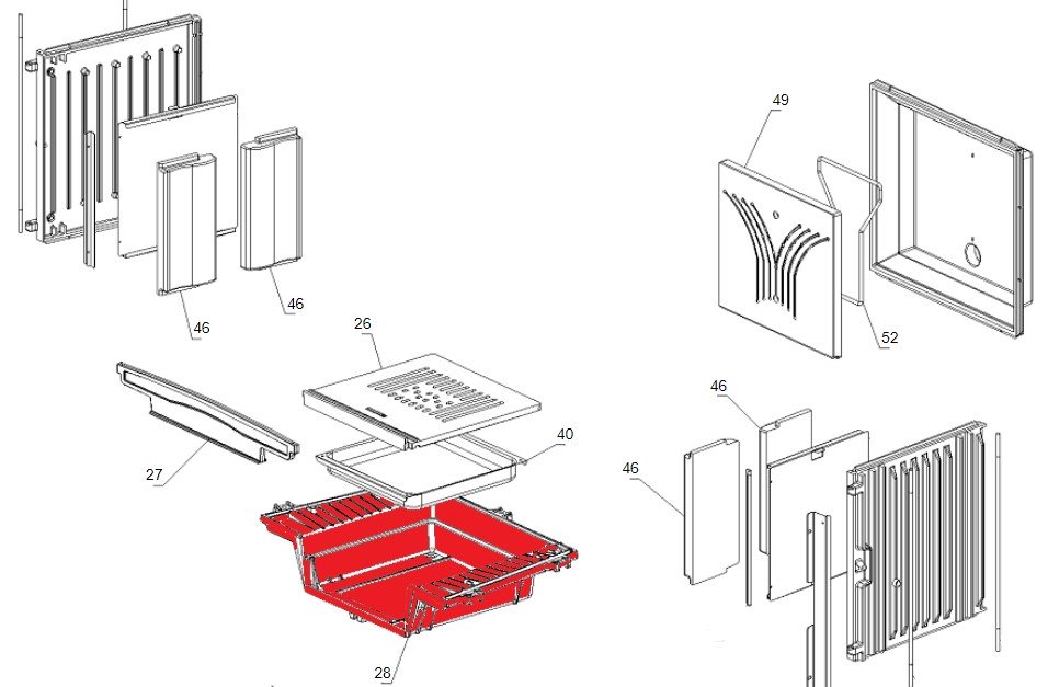 La Nordica Focolare 70 Piano Evo Crystal fondo per focolare