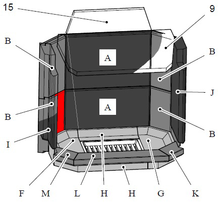 Haas+Sohn Prestige 181.18 Seitenstein links hinten unten Schamottestein