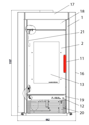 Haas-Sohn Hasvik 231.17 impugnatura sportello