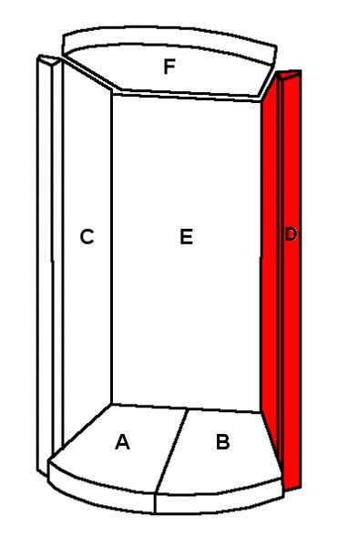 Cera Nobilis 100 Seitenstein rechts B Vermiculitestein