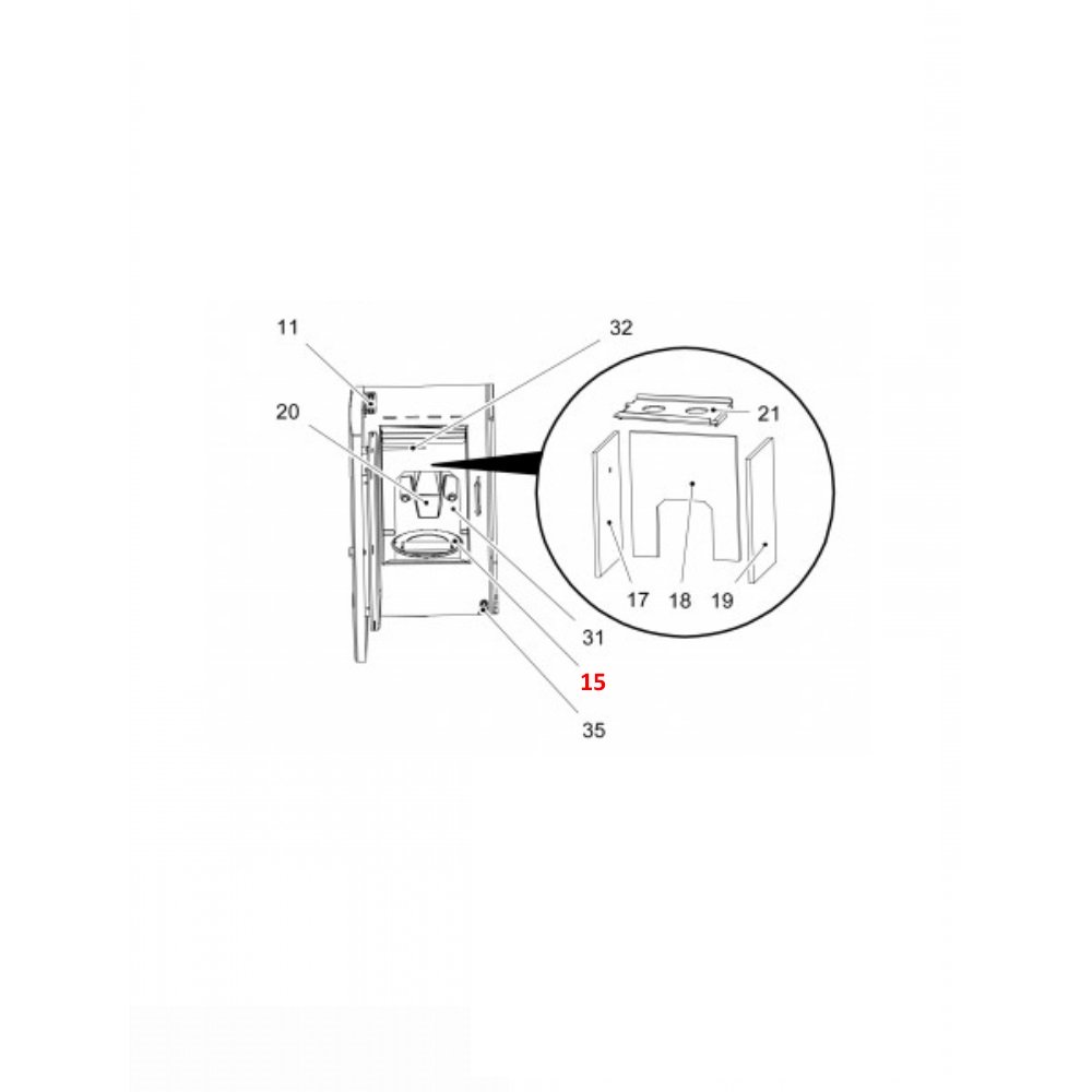 Haas+Sohn Pelletto 417.08 pot de combustion