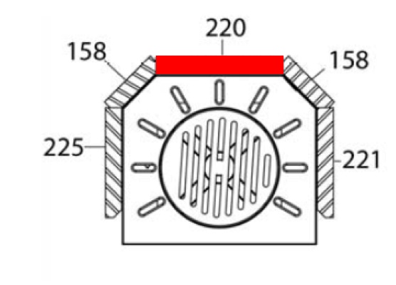 Haas+Sohn Nordal 249.17 Rückwandstein Feuerraumstein