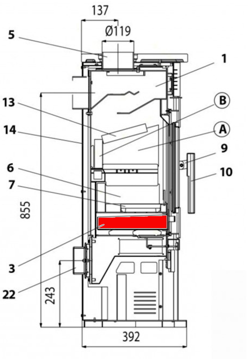 Haas+Sohn Javus 203.14 Aschekasten