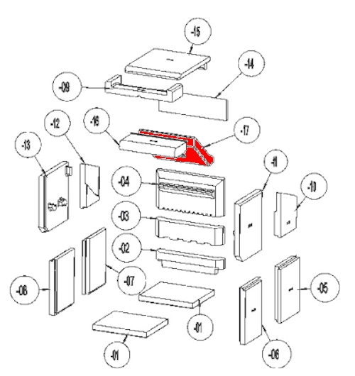 Leda Brillant H4 W Zugumlenkung hinten A Prallplatte