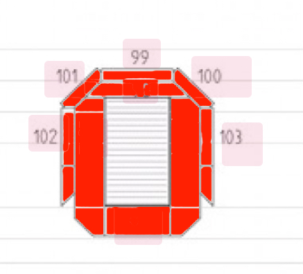 Haas-Sohn Tallinn 163.15 rivestimento focolare