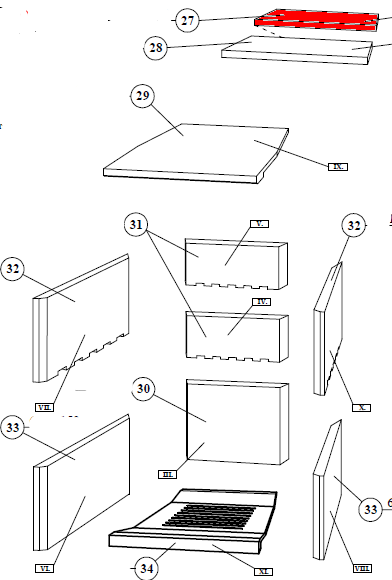 Fireplace Baccara Novo Zugumlenkung oben Rauchumlenkung