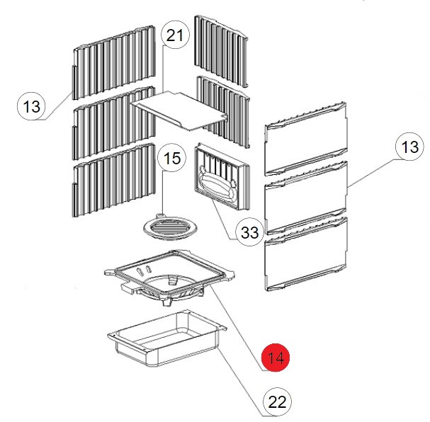 La Nordica Gemma Forno supporto griglia B