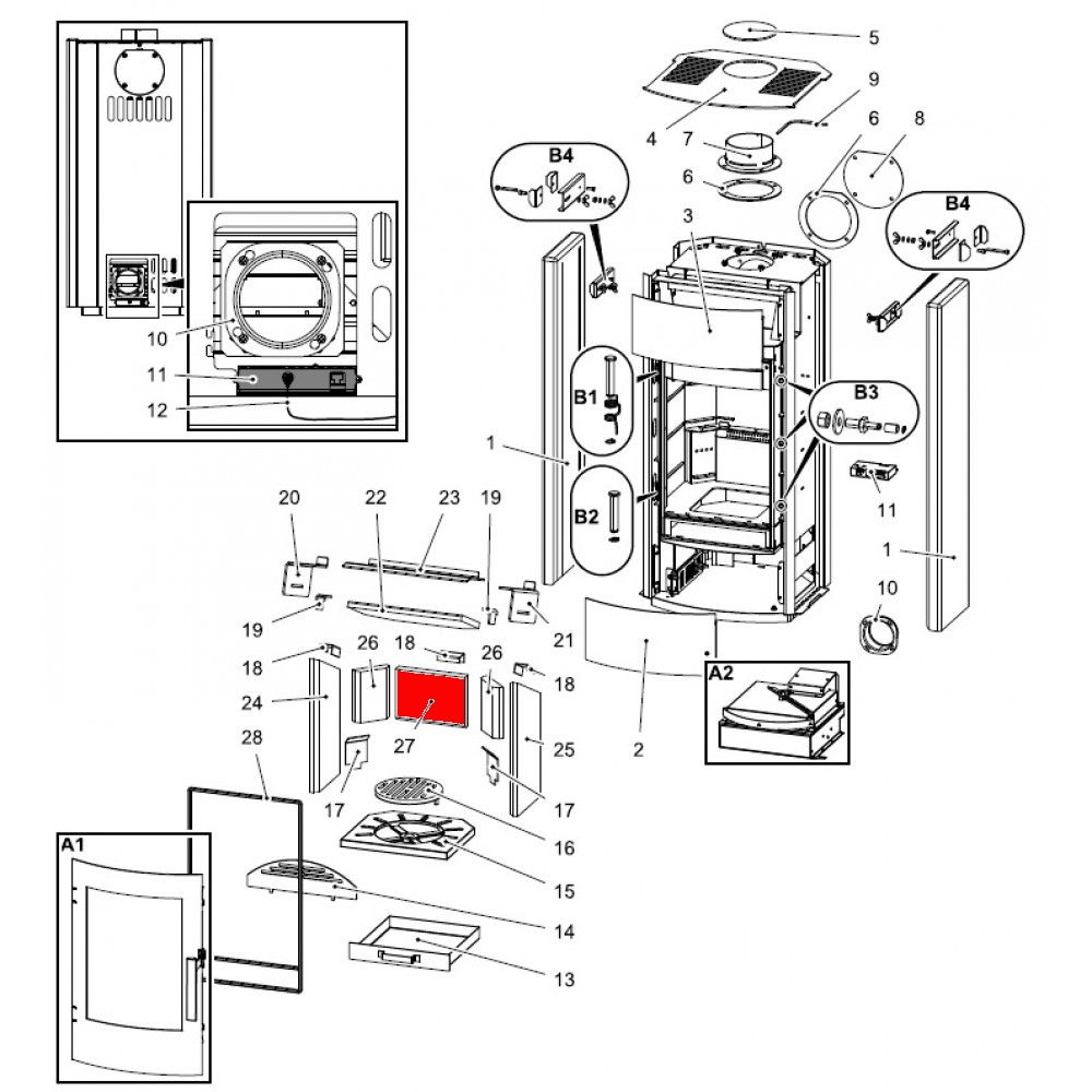 Haas+Sohn I 2100 Rückwandstein