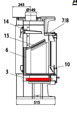 Haas+Sohn Bergamo 267.17 bac à cendres