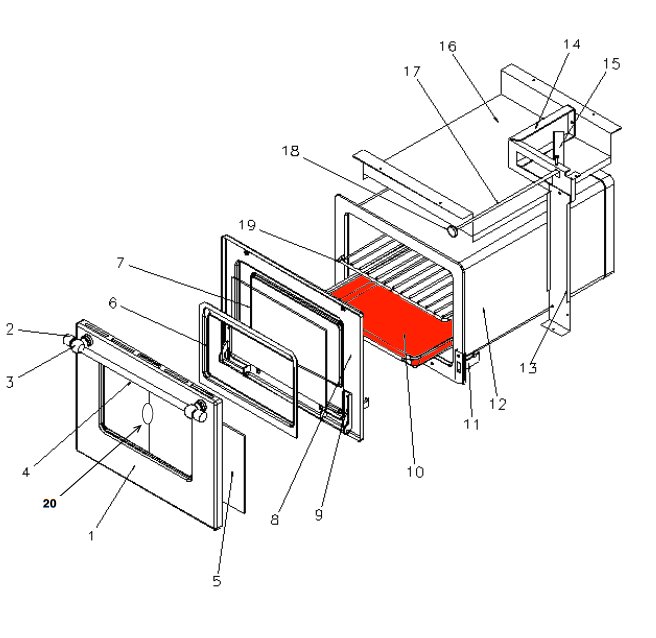 Wamsler K176A-90 Backblech Blech