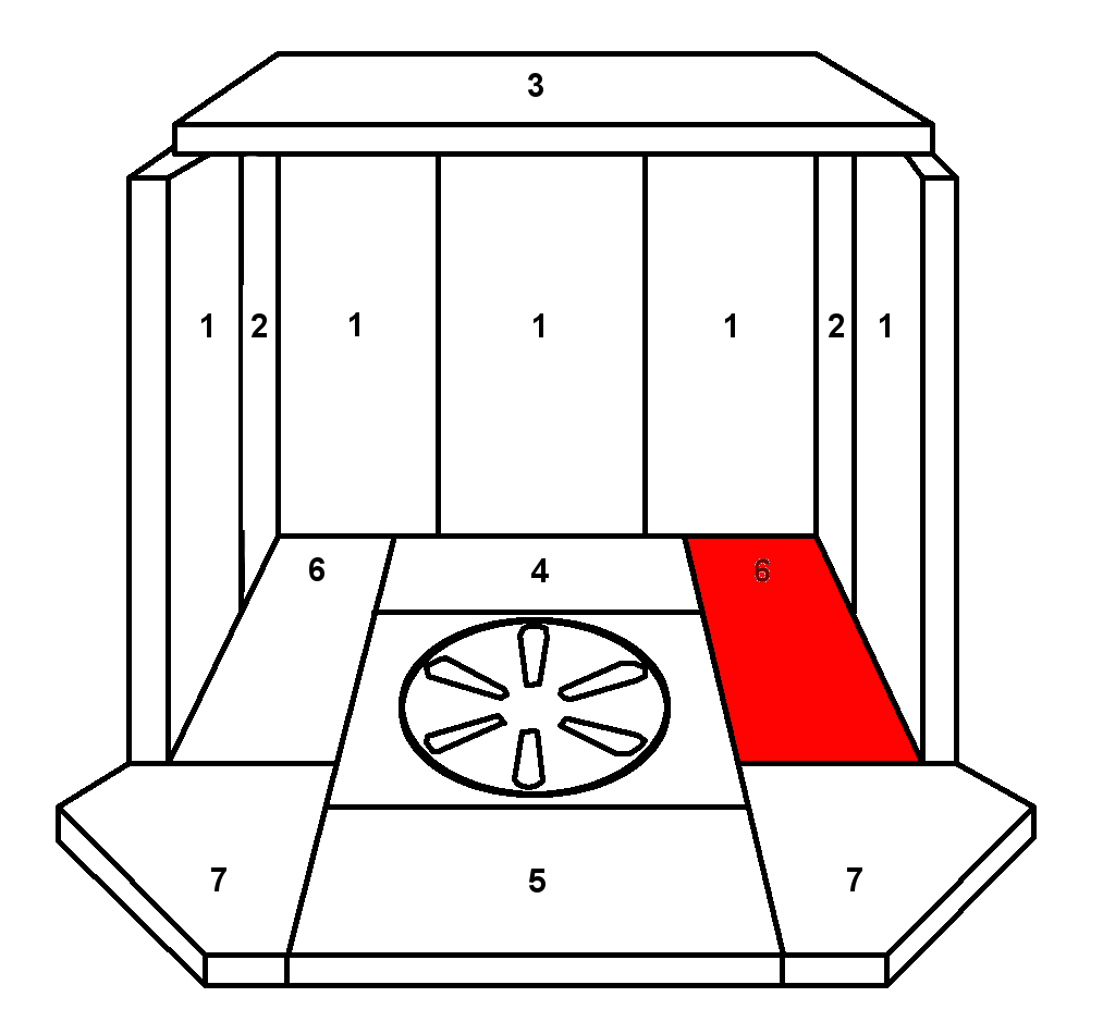 Skantherm Flagon pietra per fondo a destra