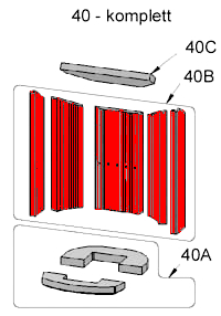 Oranier Arktis 5 Seitenstein Set B Brennraumsteine