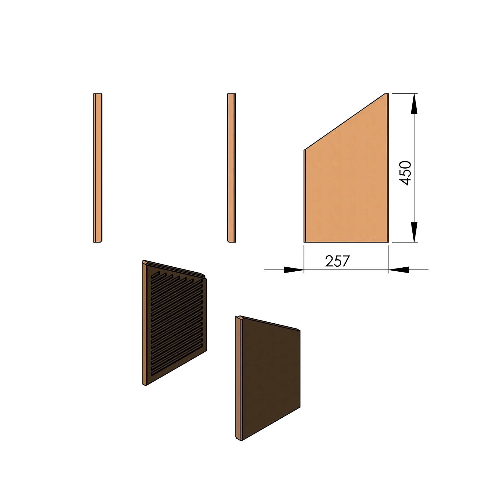 Termatech TT60 pietra laterale set