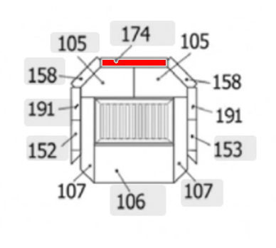 Haas+Sohn Siena 277.17 Pierre de paroi de fond au milieu pierre de la chambre de combustion