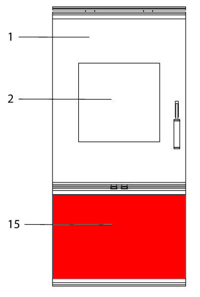 Wodtke KK 80-2 vetro vano per legna