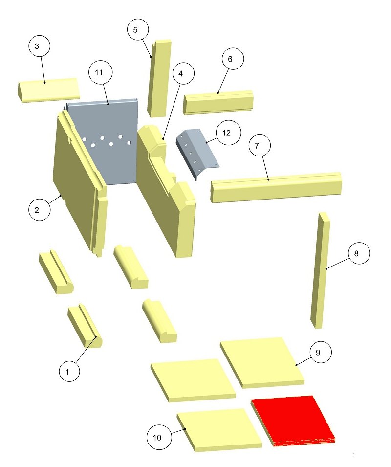 Haas-Sohn HSDH 75.5 pietra per fondo a destra anteriore