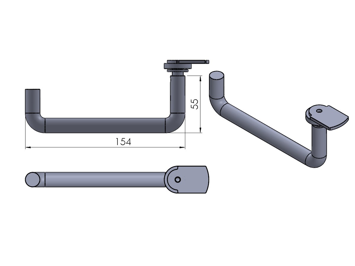 Termatech TT2 Türgriff Griff für die Heiztür 